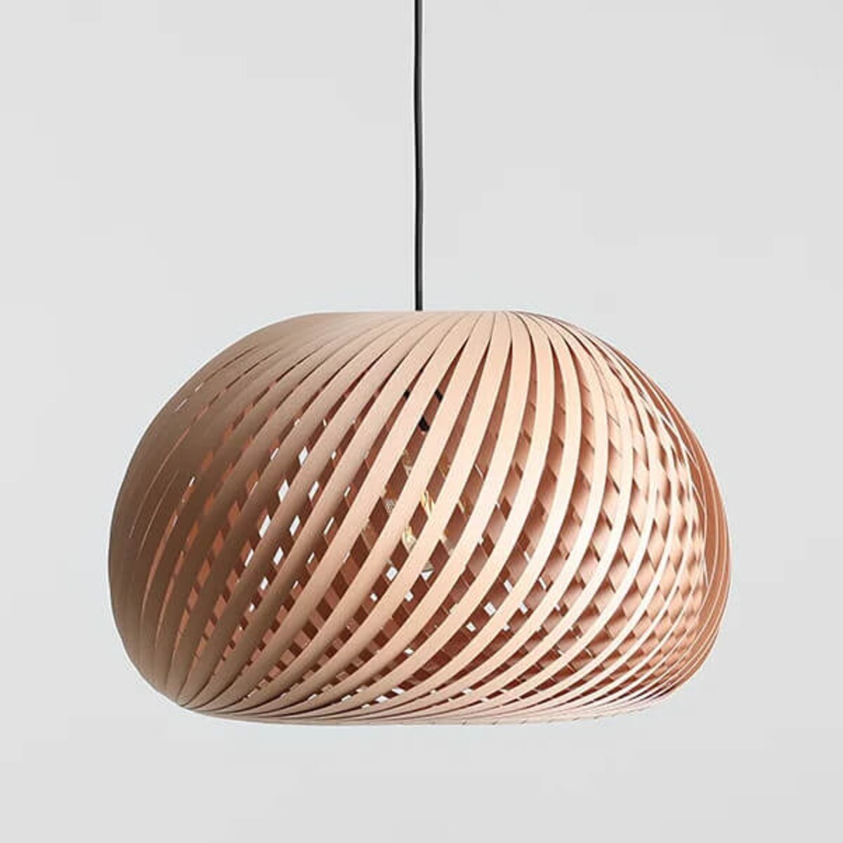 Lampa drewniana nad stół Nature 1123G_L Aldex wisząca naturalny