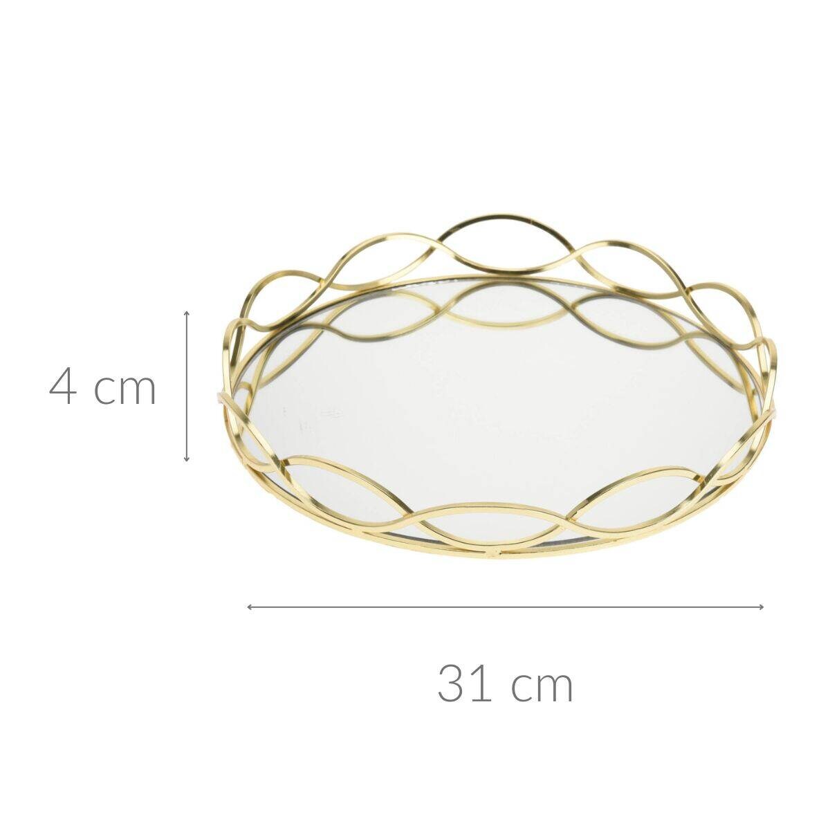 Taca na świece lustrzana, Ø 31 cm