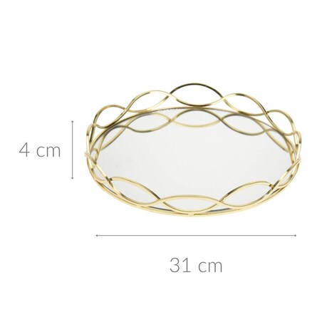 Taca na świece lustrzana, Ø 31 cm