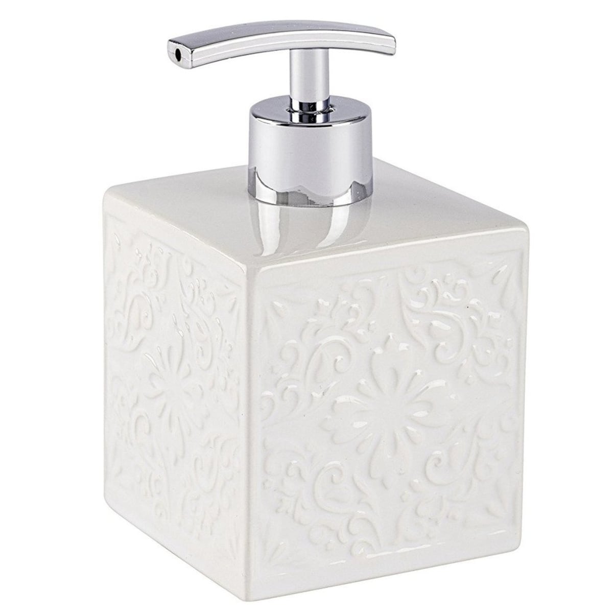 Dozownik do mydła CORDOBA - 500 ml, WENKO, kolor biały, ceramika