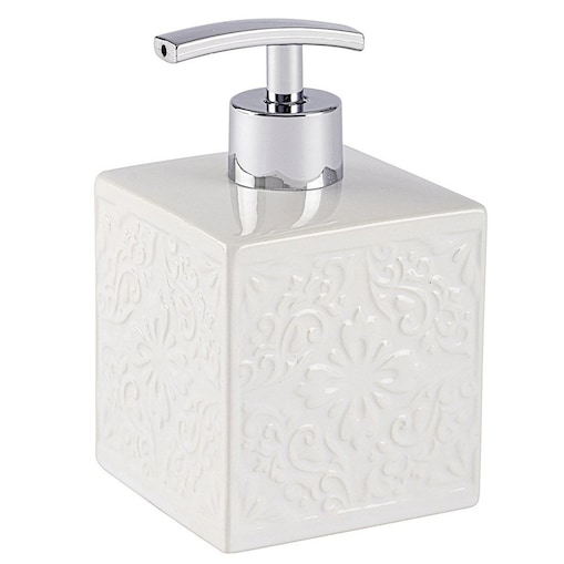 Dozownik do mydła CORDOBA - 500 ml, WENKO, kolor biały, ceramika