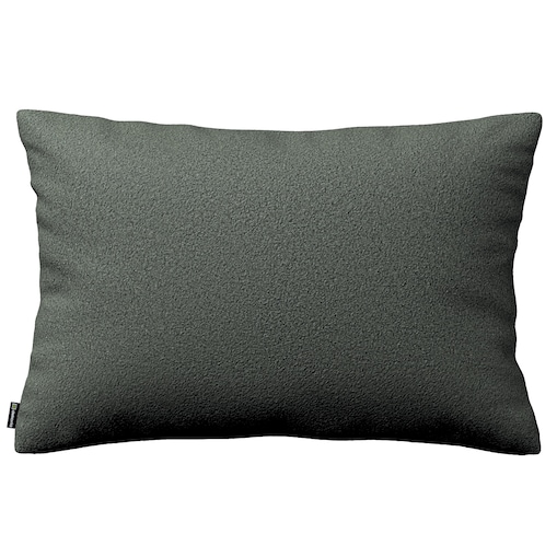 Poszewka Kinga na poduszkę prostokątną 60x40 ciemno szara bukla