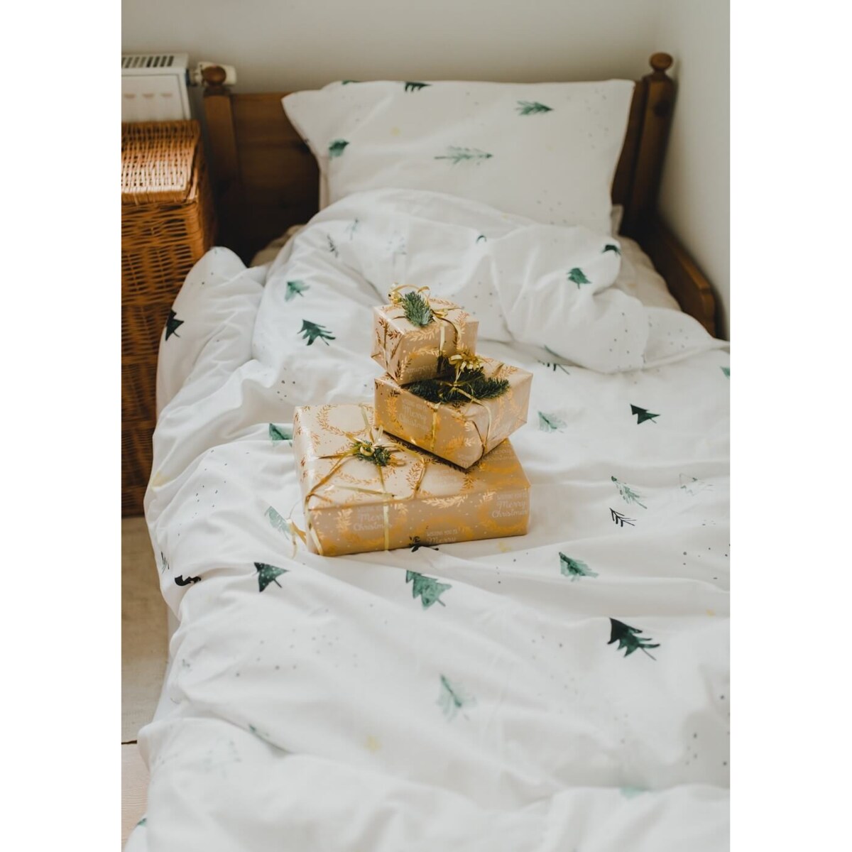 Pościel Choinki 160x200 + 2x 50x60 cm