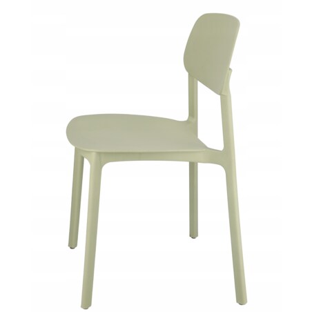 4 x Krzesło wygodne LARA plastikowe szałwiowe
