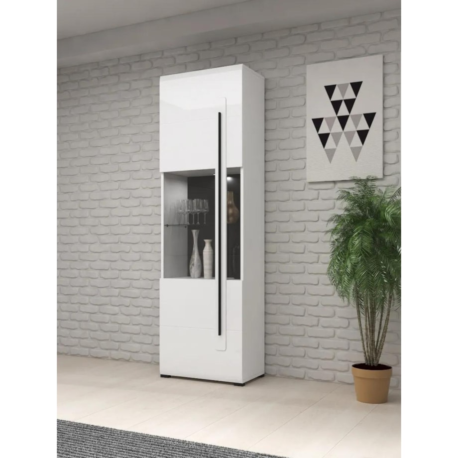 Witryna TULSA 1D biała połysk