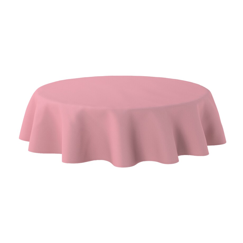 Obrus okrągły 160 x 160 cm brudny róż