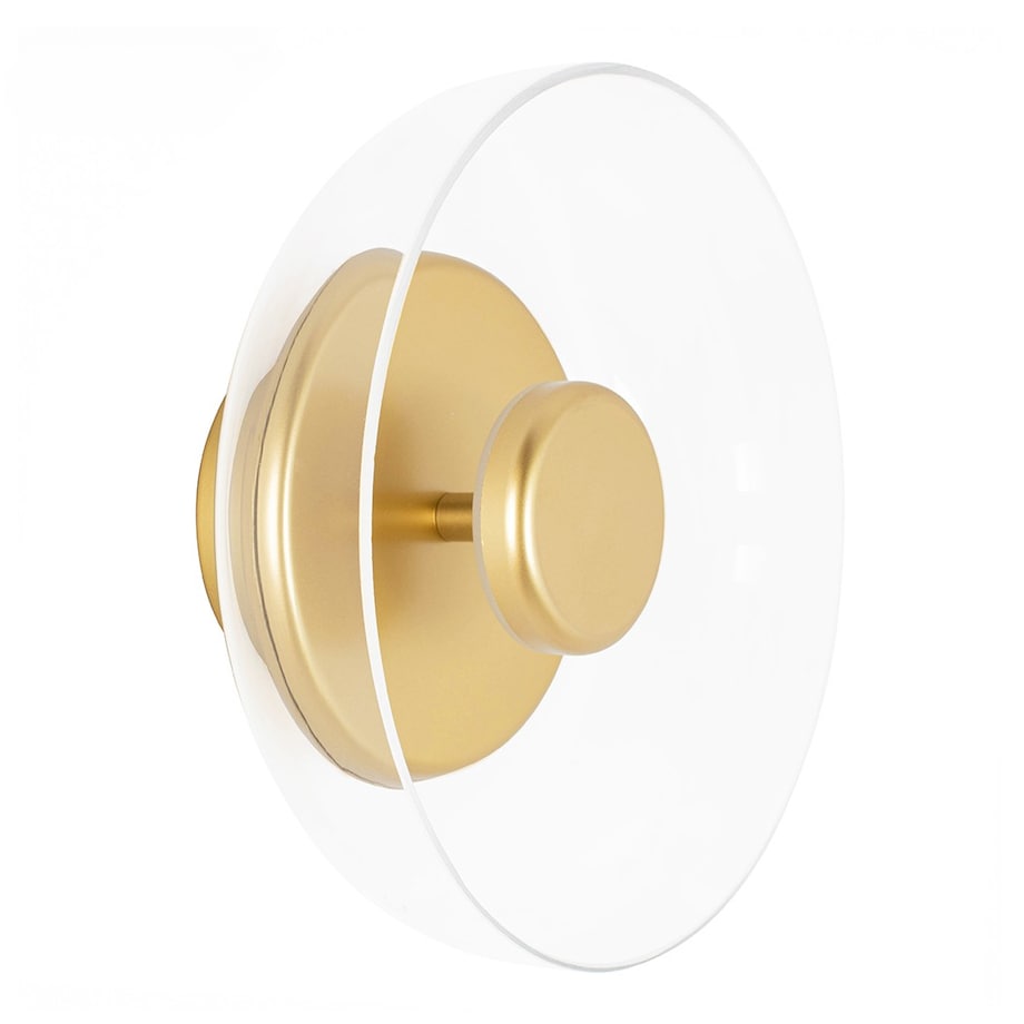 Szklany kinkiet Eden Wall lampa ścienna LED 6,4W 3000K złota