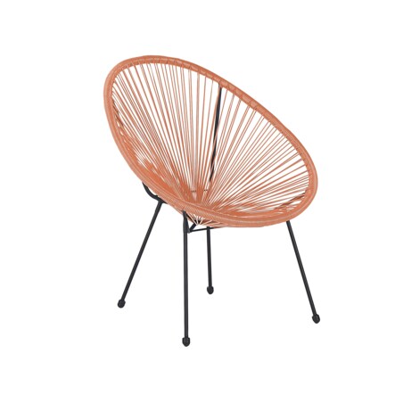 Krzesło z technorattanu pomarańczowe ACAPULCO II
