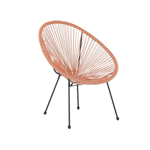Krzesło z technorattanu pomarańczowe ACAPULCO II