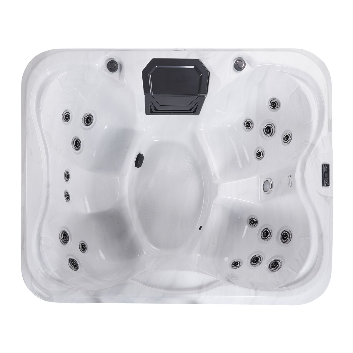 Wanna ogrodowa z hydromasażem biała ARCELIA