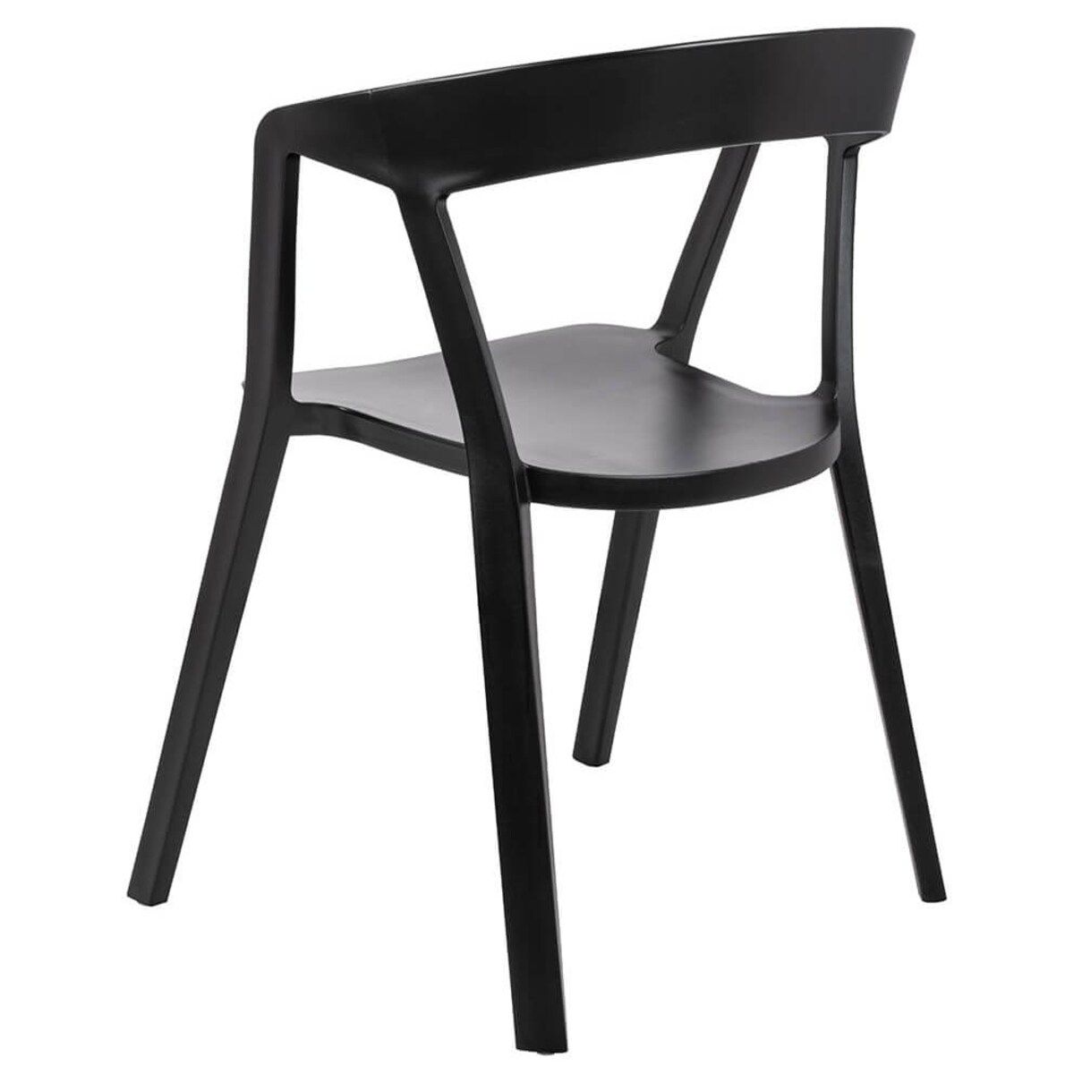 Minimalistyczne krzesło Vibia 210-APP.BLACK King Home czarne