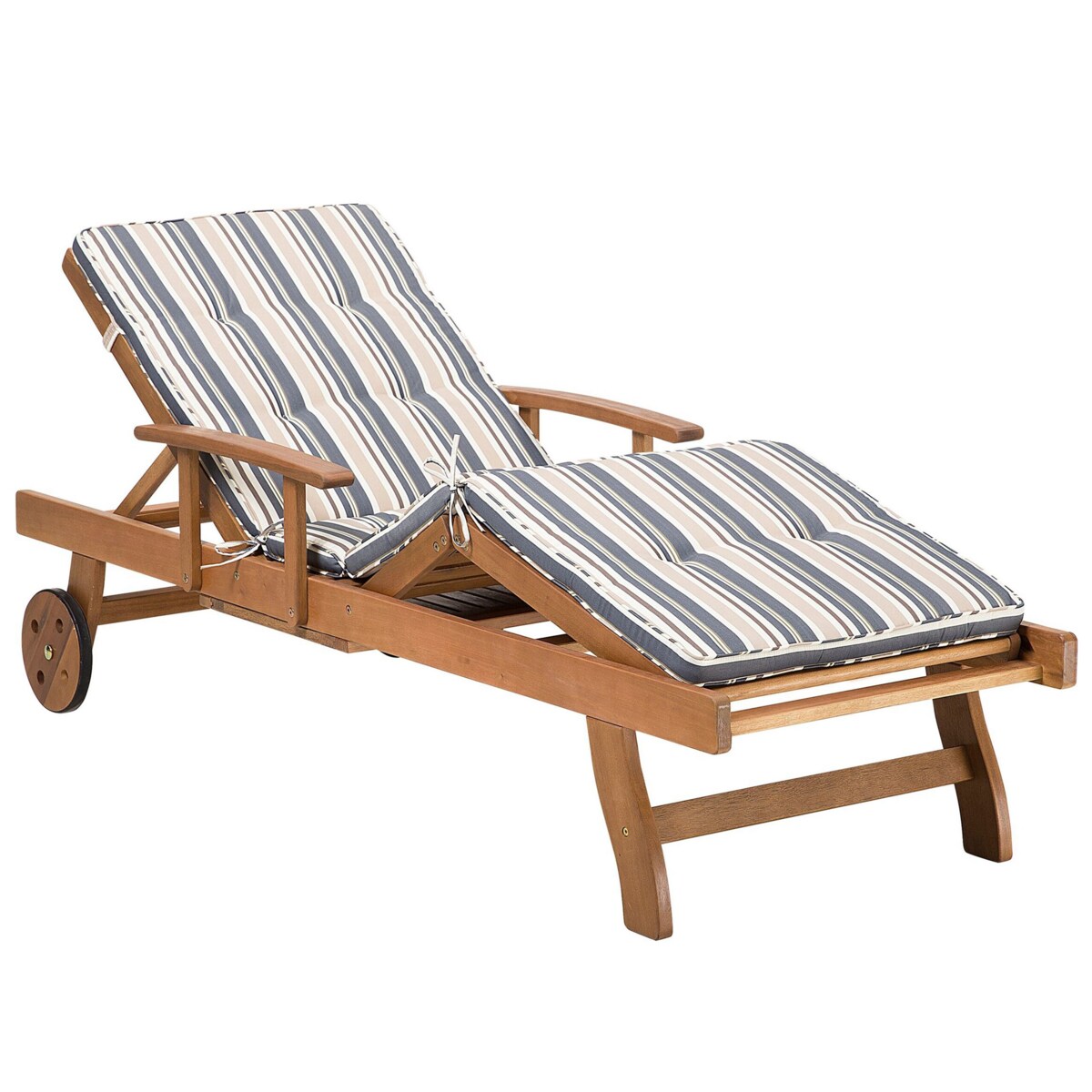 Poduszka na leżak ogrodowy TOSCANA 188 x 59 cm Niebieski