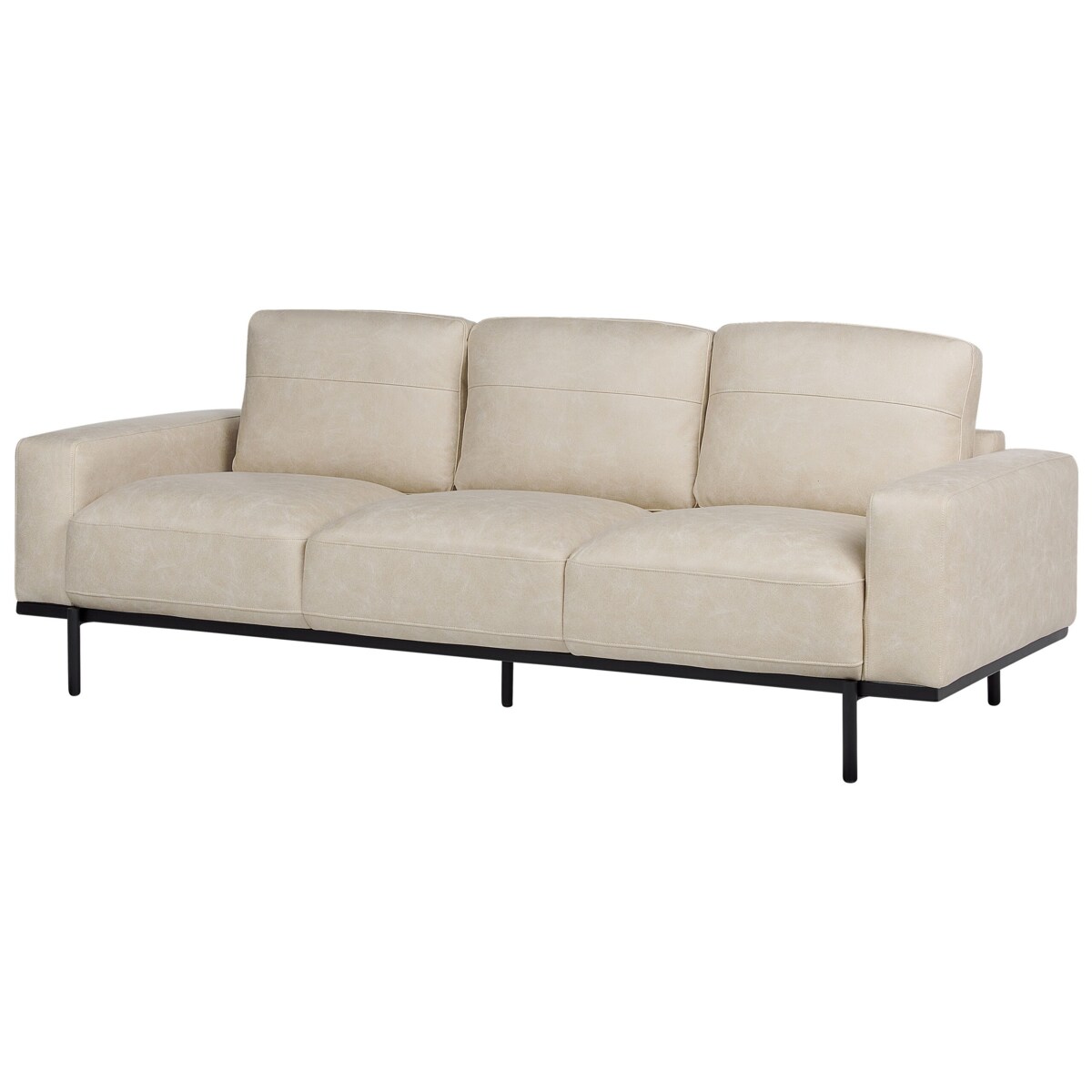 Sofa 3-osobowa kremowa SOVIK