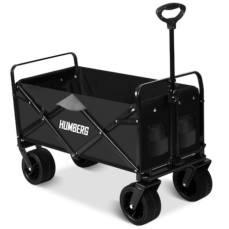 Wózek ogrodowy transportowy turystyczny plażowy składany 100L 90kg Humberg HM-512