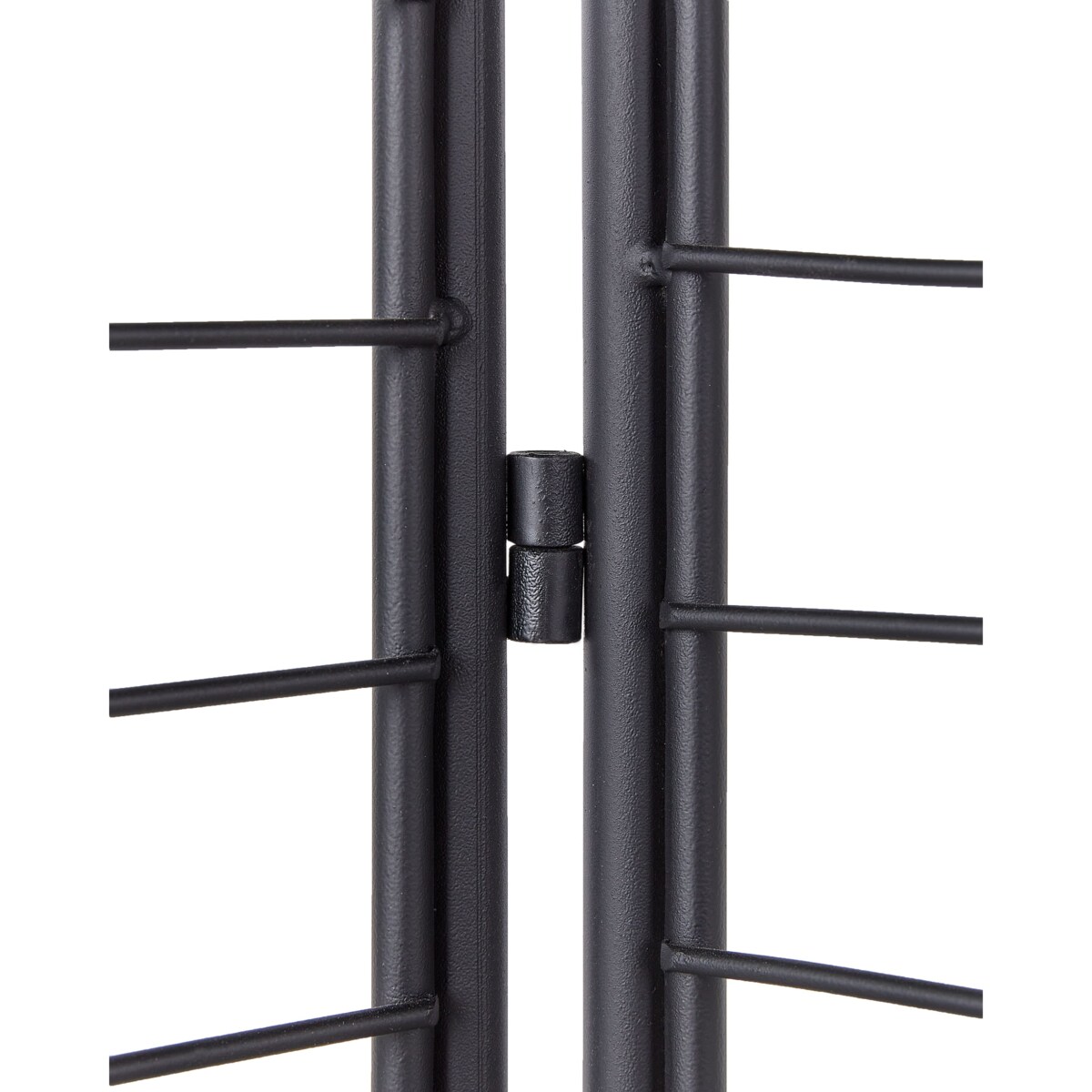 3-panelowy składany parawan pokojowy metalowy 135 x 170 cm czarny NOALE