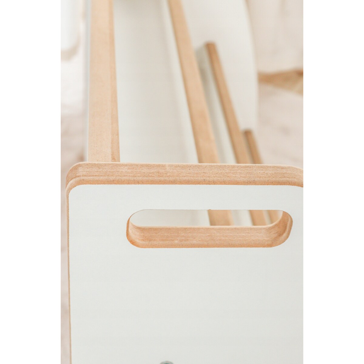 BIBLIOTECZKA MONTESSORI Regał organizer na książki dzieci L dziecięcego CE