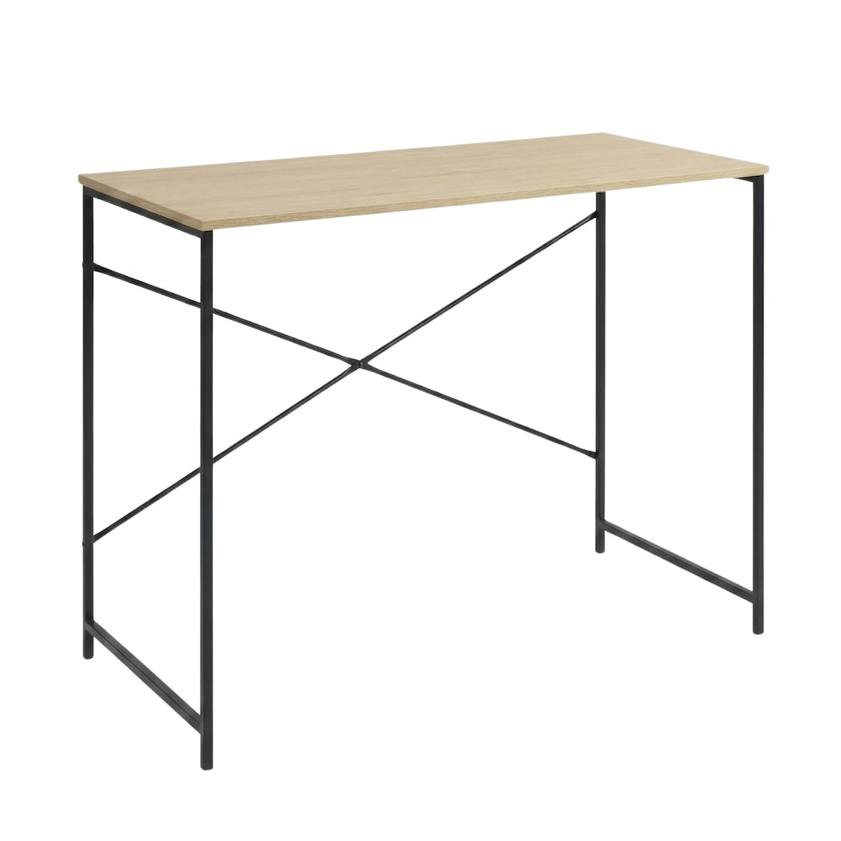 Biurko metalowe z blatem MDF ARBEID, 100 x 60 cm