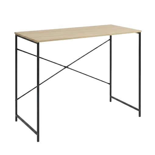 Biurko metalowe z blatem MDF ARBEID, 100 x 60 cm