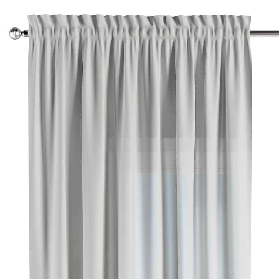 Zasłona na kanale z grzywką 1 szt. 130x260 prześwitujący, naturalny