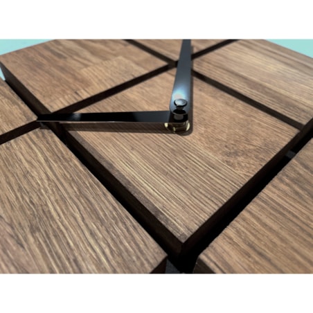 Zegar ścienny drewniany Harmony 30cm brązowy