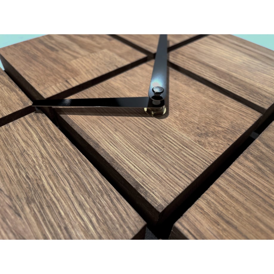 Zegar ścienny drewniany Harmony 30cm brązowy