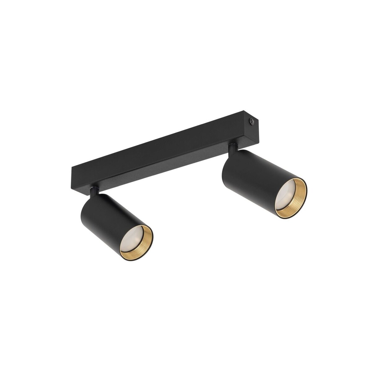 Nowoczesna lampa reflektor spot AMIS BLACK 2 TK Lighting czarno-złota GU10 regulowana 2-punktowa 10633