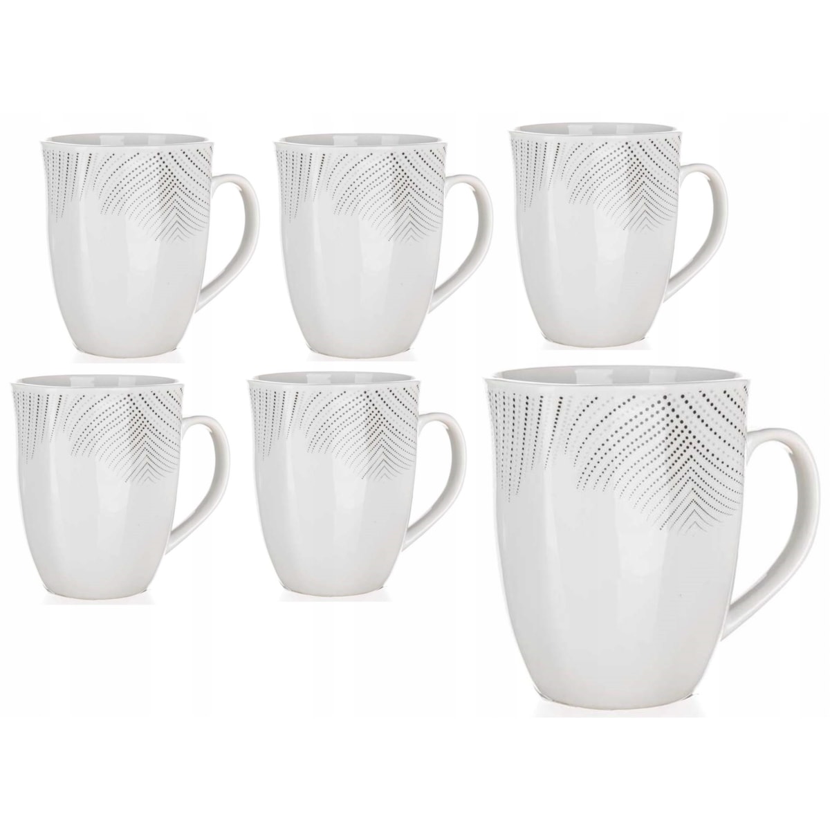 KUBEK PORCELANOWY 6x 290 ml na napoje kawę herbatę latte prezent w DEKOR