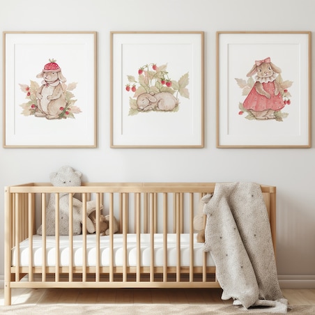 3 x plakat dla dzieci | króliczki 30x40