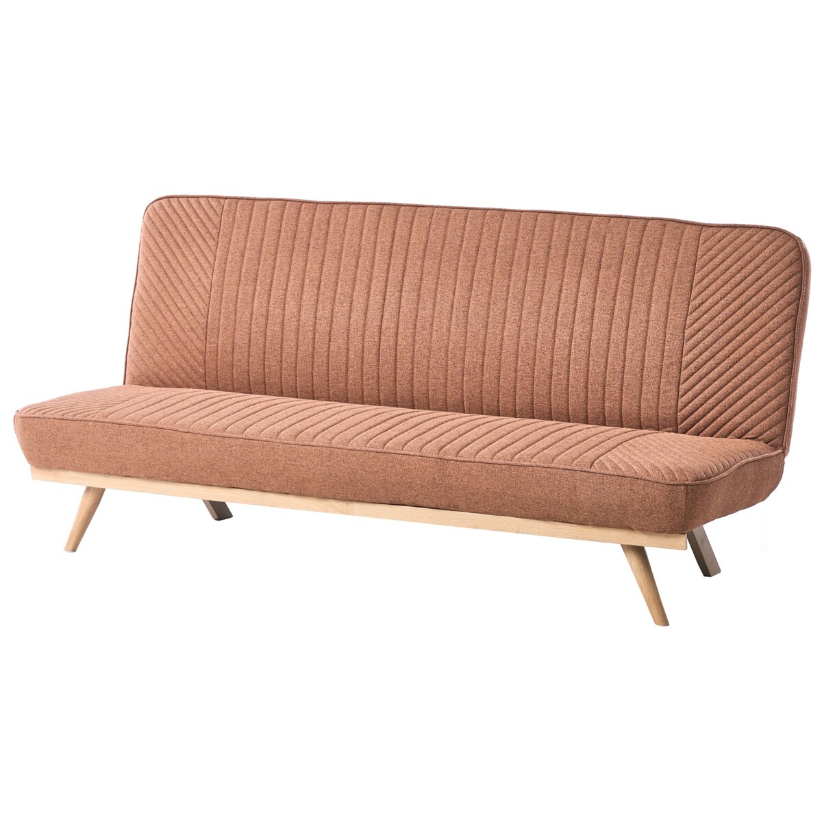 Sofa rozkładana dla 2 osób KALFAFEL Złoty brąz