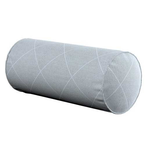 Poduszka wałek prosty, szaro-srebrne romby, Ø16 x 40 cm, Sunny
