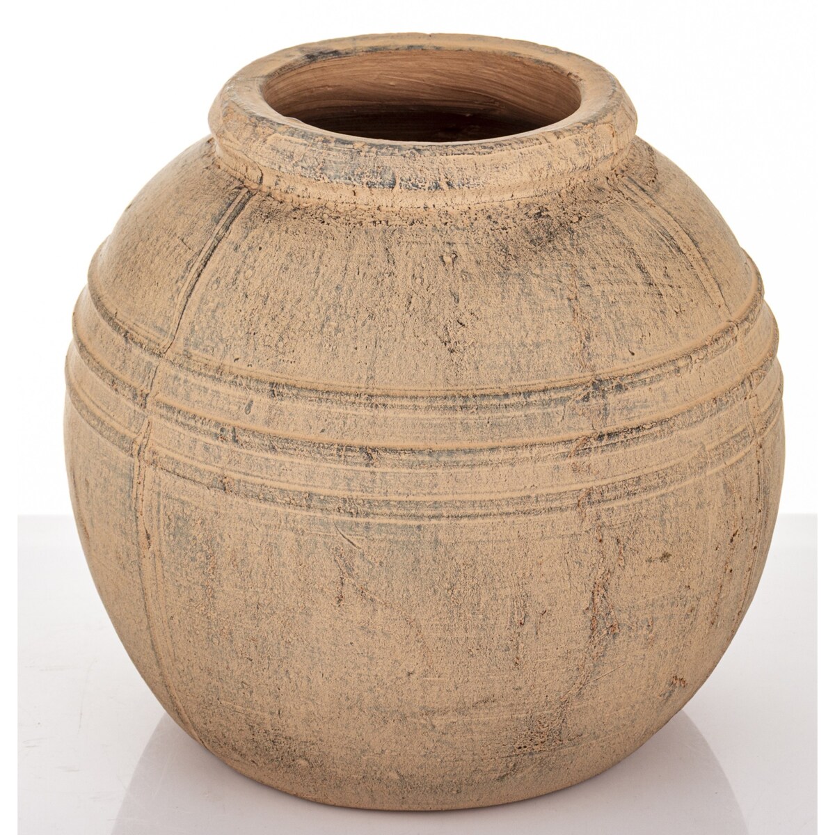 Wazon ceramiczny 31x30x30 cm VAASE brązowy