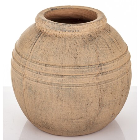 Wazon ceramiczny 31x30x30 cm VAASE brązowy