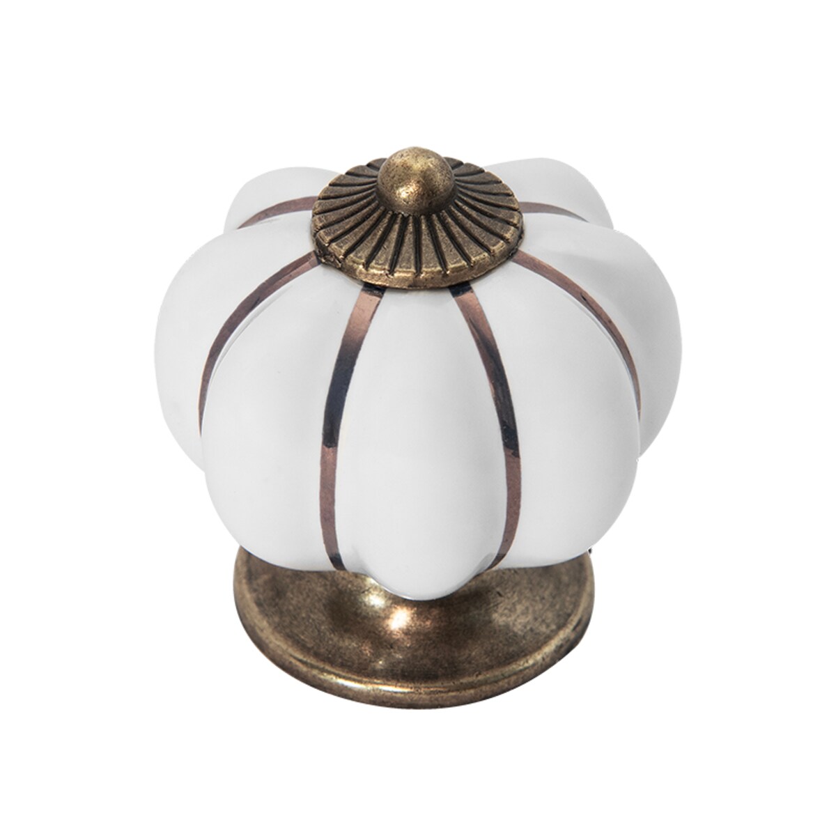 Gałka meblowa retro cermiczna uchwyt do mebli klasyczny złoty porcelanowy