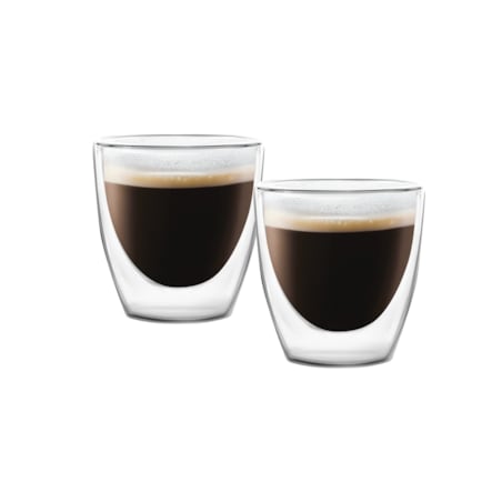 Zestaw 2 filiżanek do espresso z podwójną ścianką Amo 80 ml 25837