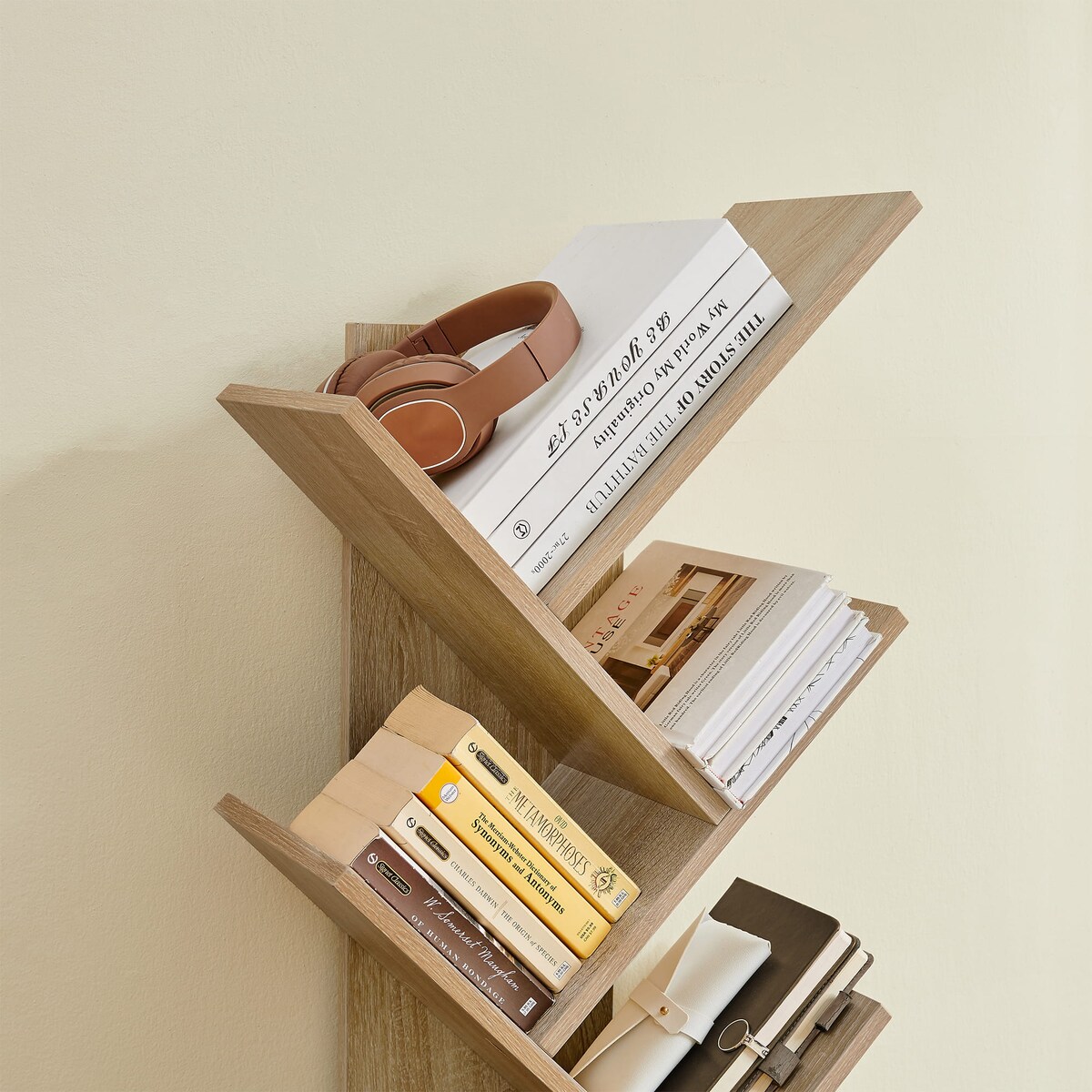 Regał Półka Na Książki 50X25X141,5 Cm Sonoma