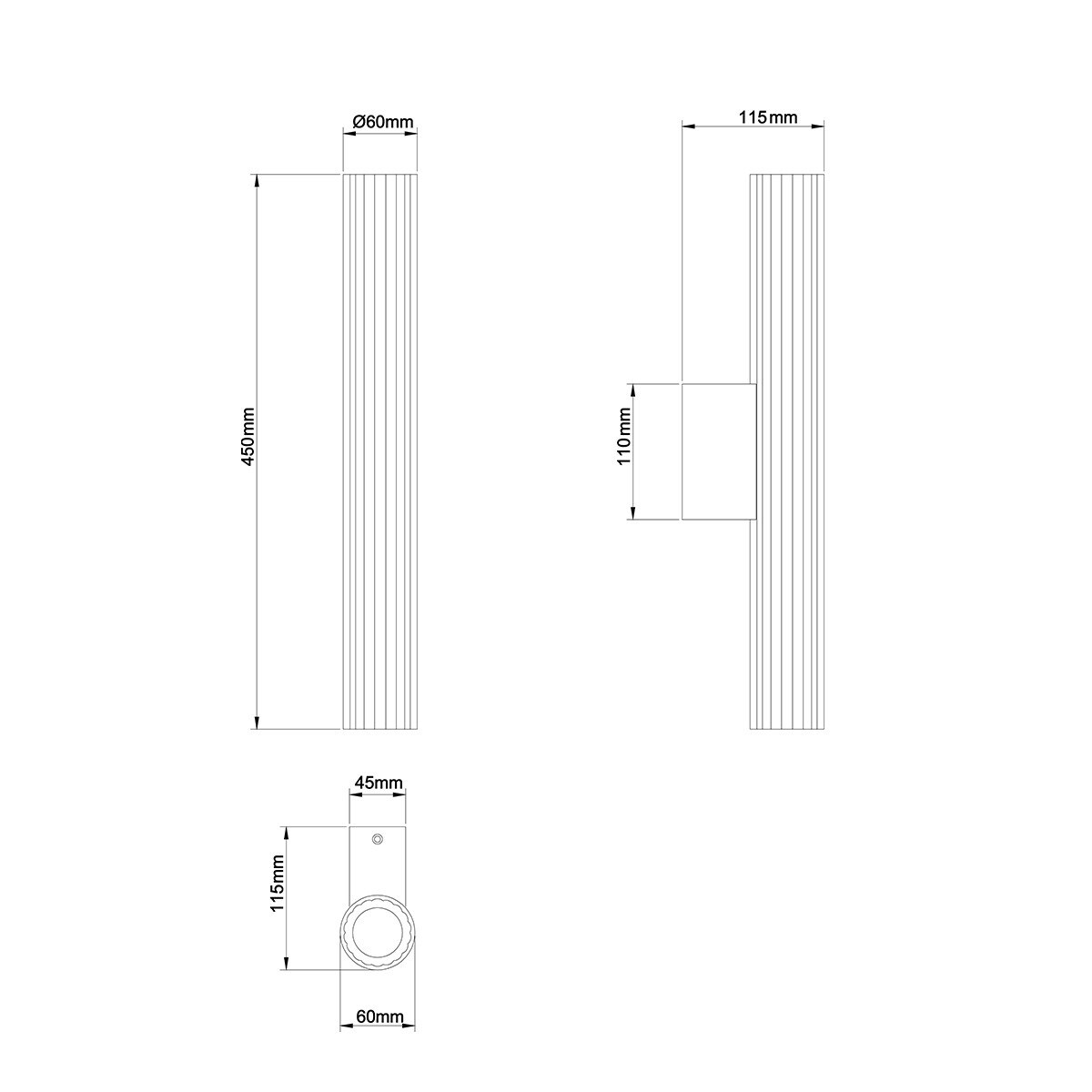 Kinkiet Light Prestige Linea transparentny LED CCT 3000K/4000K/6000K (regulowana) 1 szt.