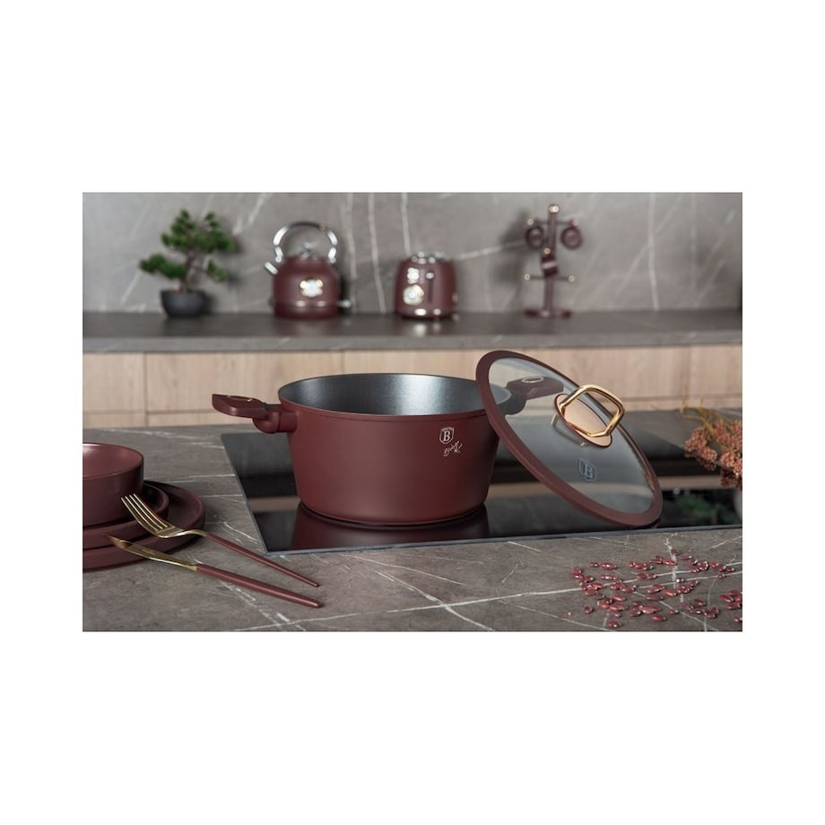 Garnek z pokrywką 30cm BerlingerHaus Leonardo Collection BH-8043