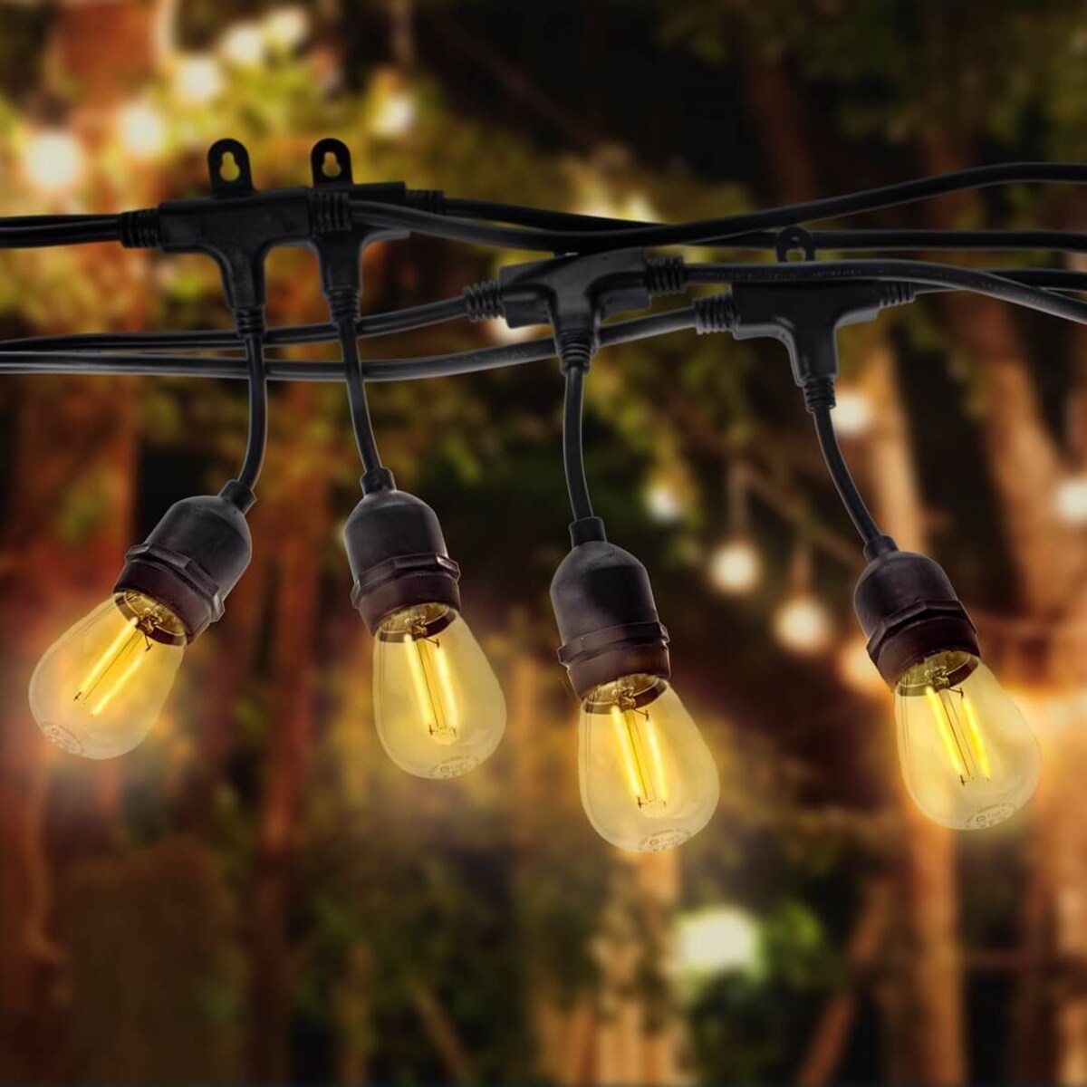 Girlanda z żarówkami filamentowymi 10 LED 15W 10m ciepła