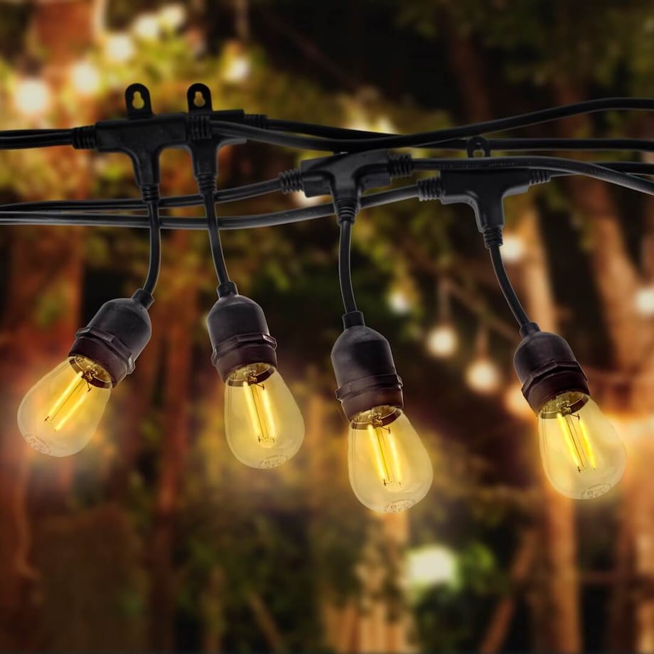 Girlanda z żarówkami filamentowymi 10 LED 15W 10m ciepła