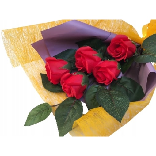 BUKIET KWIATY MYDLANE na prezent urodziny imieniny