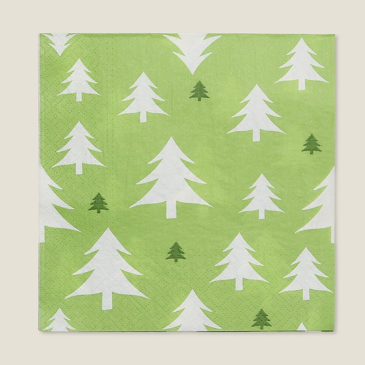 Serwetki świąteczne Green Trees II 20 szt. boże narodzenie, święta, świąteczne, zielony, 16x16x3 cm