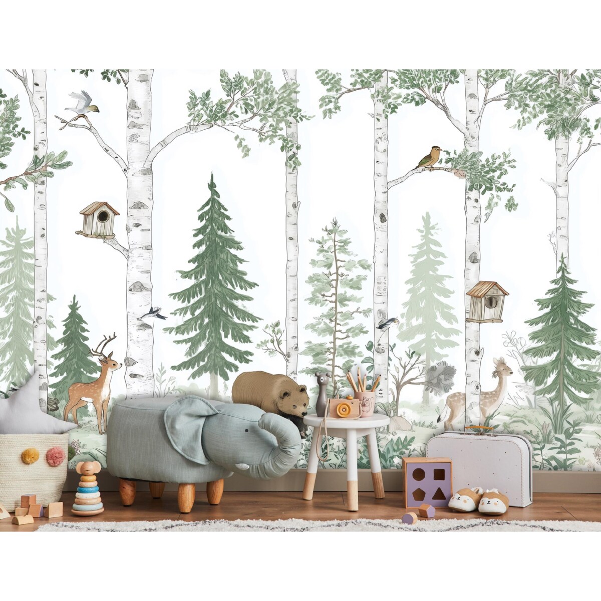 Fototapeta Dla Dzieci Na Flizelinie Las Drzewa Zielony 400x280