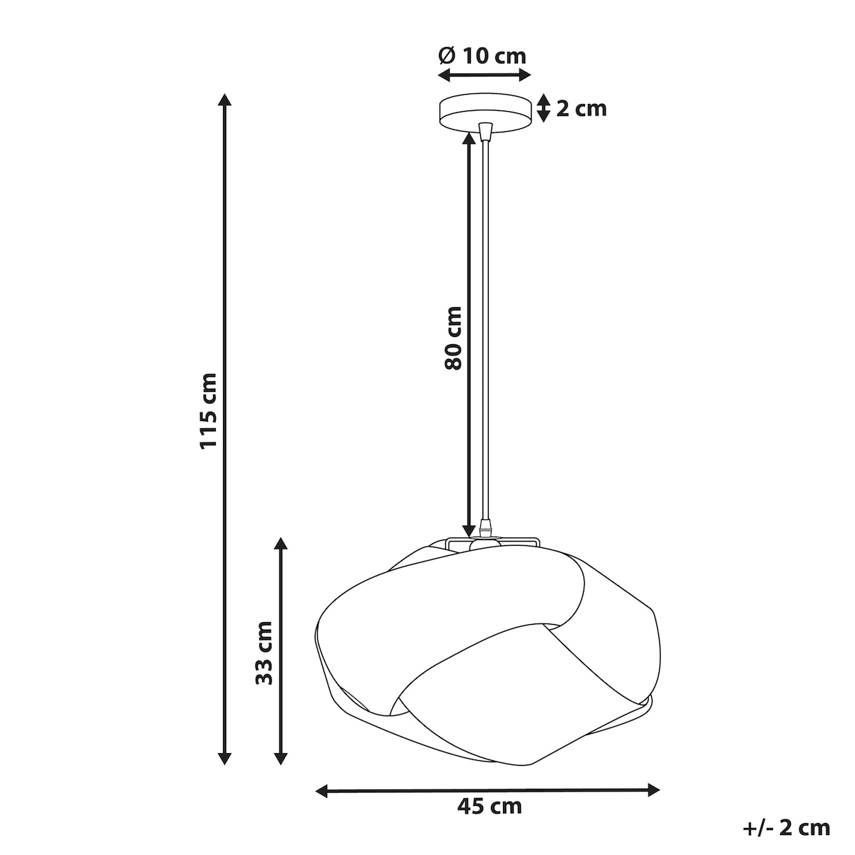 Lampa wisząca HALIL Bambus Beżowy