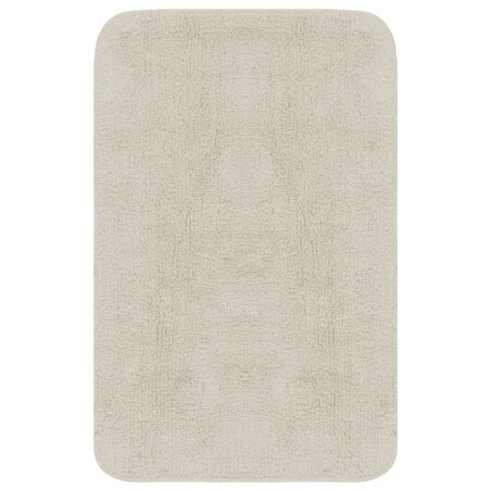 vidaXL 2-częściowy zestaw mat łazienkowych, tkanina, biały