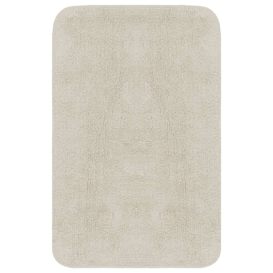 vidaXL 2-częściowy zestaw mat łazienkowych, tkanina, biały