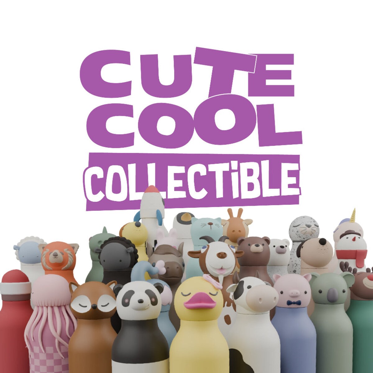 ASOBU BESTIE BOTTLE butelka termiczna dla dziecka, Brown Bear