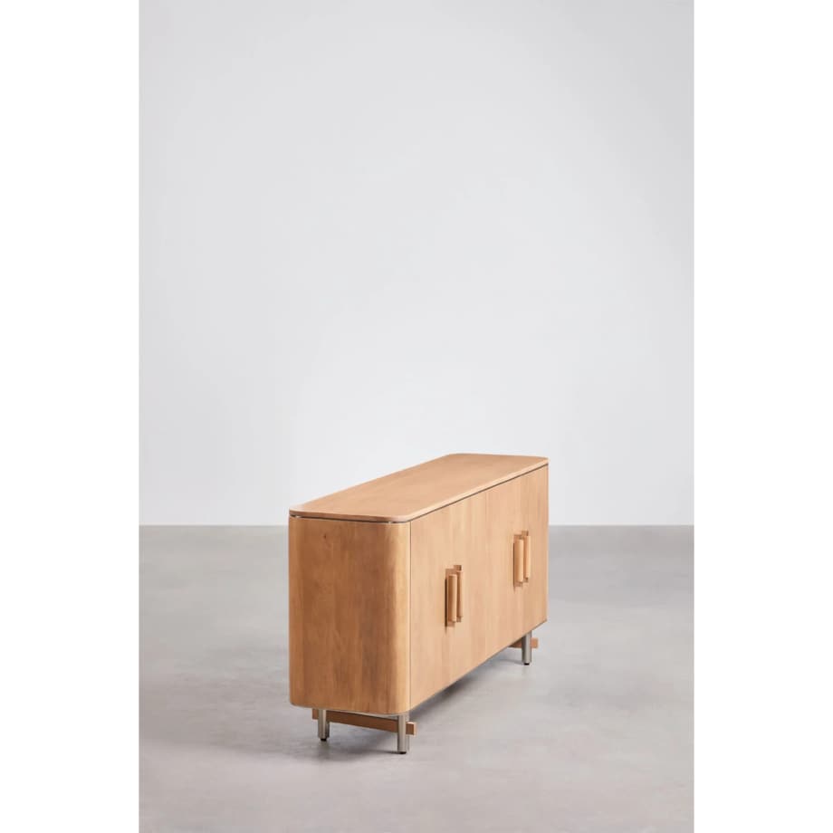 Komoda z drewna mango i stali, 160 cm, Osaka