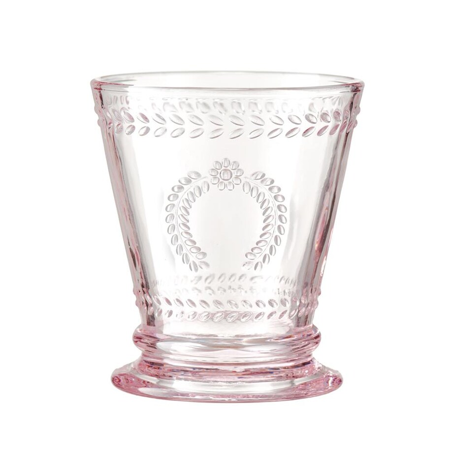 VILLA ITALIA Zestaw szklanek różowych 240 ml 6 sztuk MERIDA