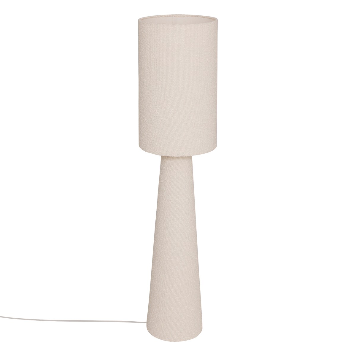 Lampa podłogowa BOUCLE, Ø 28 x 124 cm, biała
