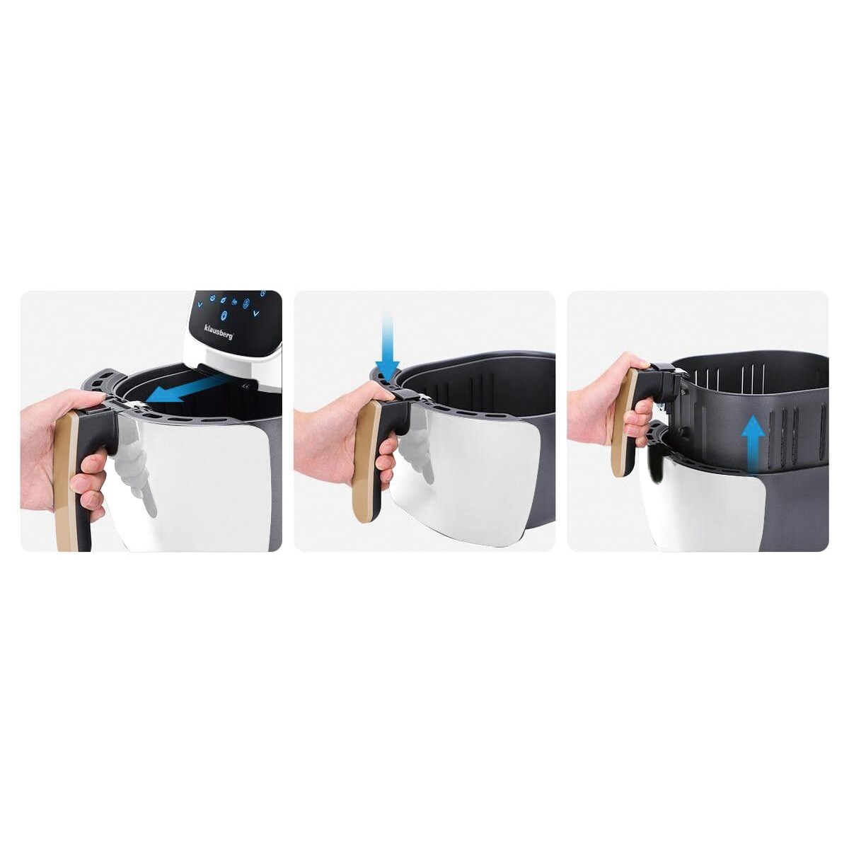 Frytownica beztłuszczowa biała 7.7L 1800W frytkownica KLAUSBERG Air Fryer